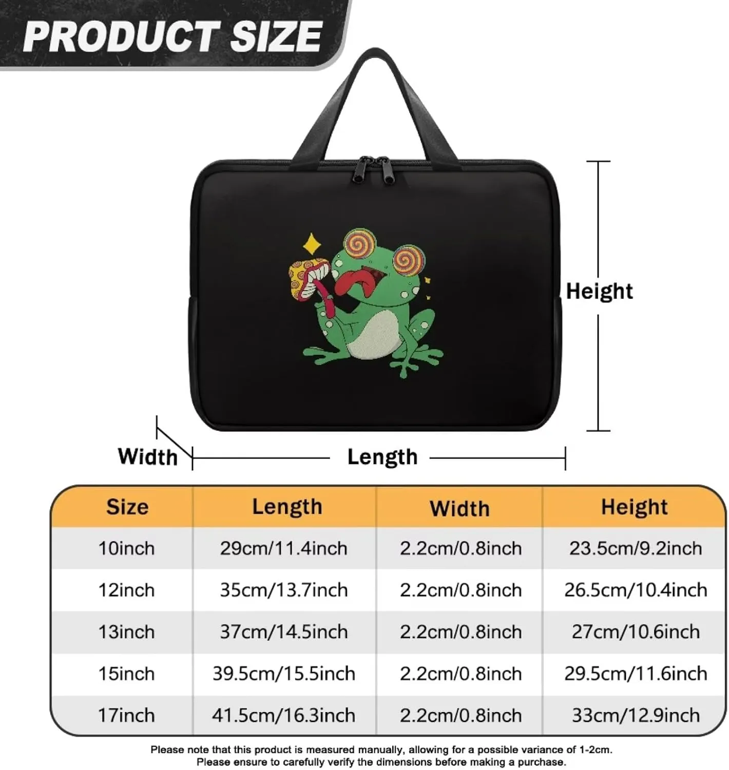 10-17 inch Laptop Bag Protective Laptop Sleeve Waterproof PU Leather Computer Carrying Bag