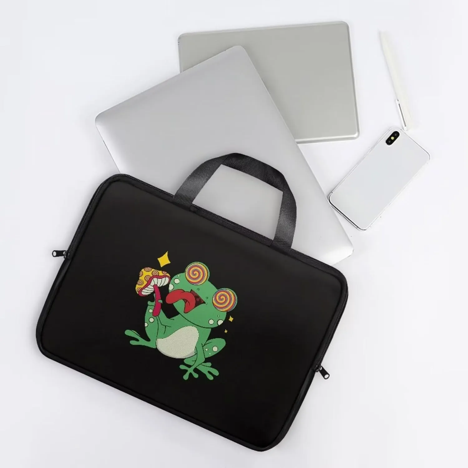 10-17 inch Laptop Bag Protective Laptop Sleeve Waterproof PU Leather Computer Carrying Bag