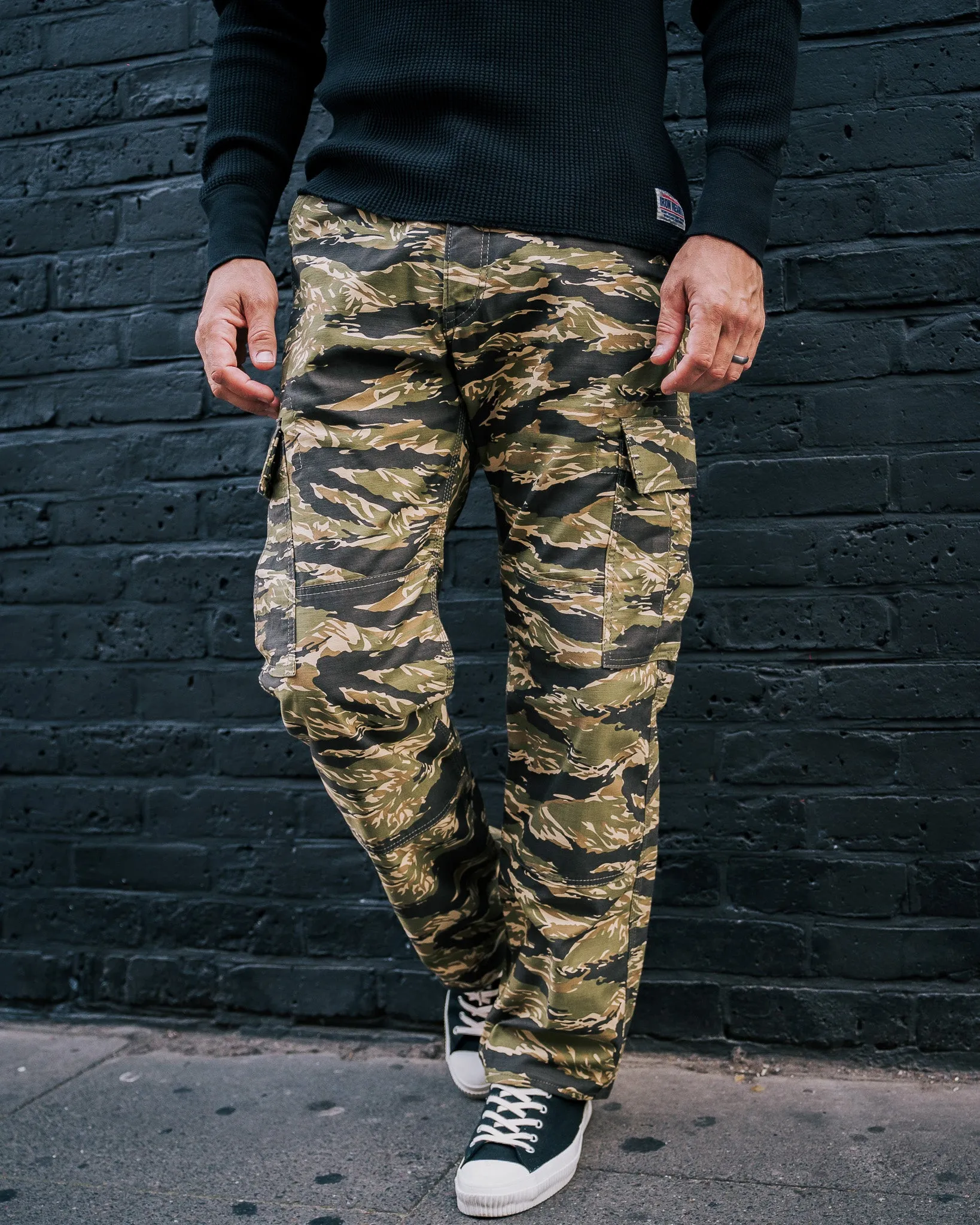 10oz Sateen Camouflage Cargo Pants - Tiger Stripe