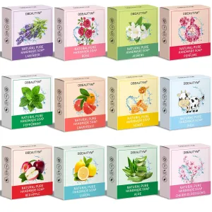 12 Pack Bar Soap Gifts,Easter Basket Stuffers for Teen Girls,Mothers Day Gifts for Mom,Bridesmaid Gifts,Teacher Appreciation Gifts Nurse Gifts Bath Soaps Hands Wash Bar Travel Size Soap Bar