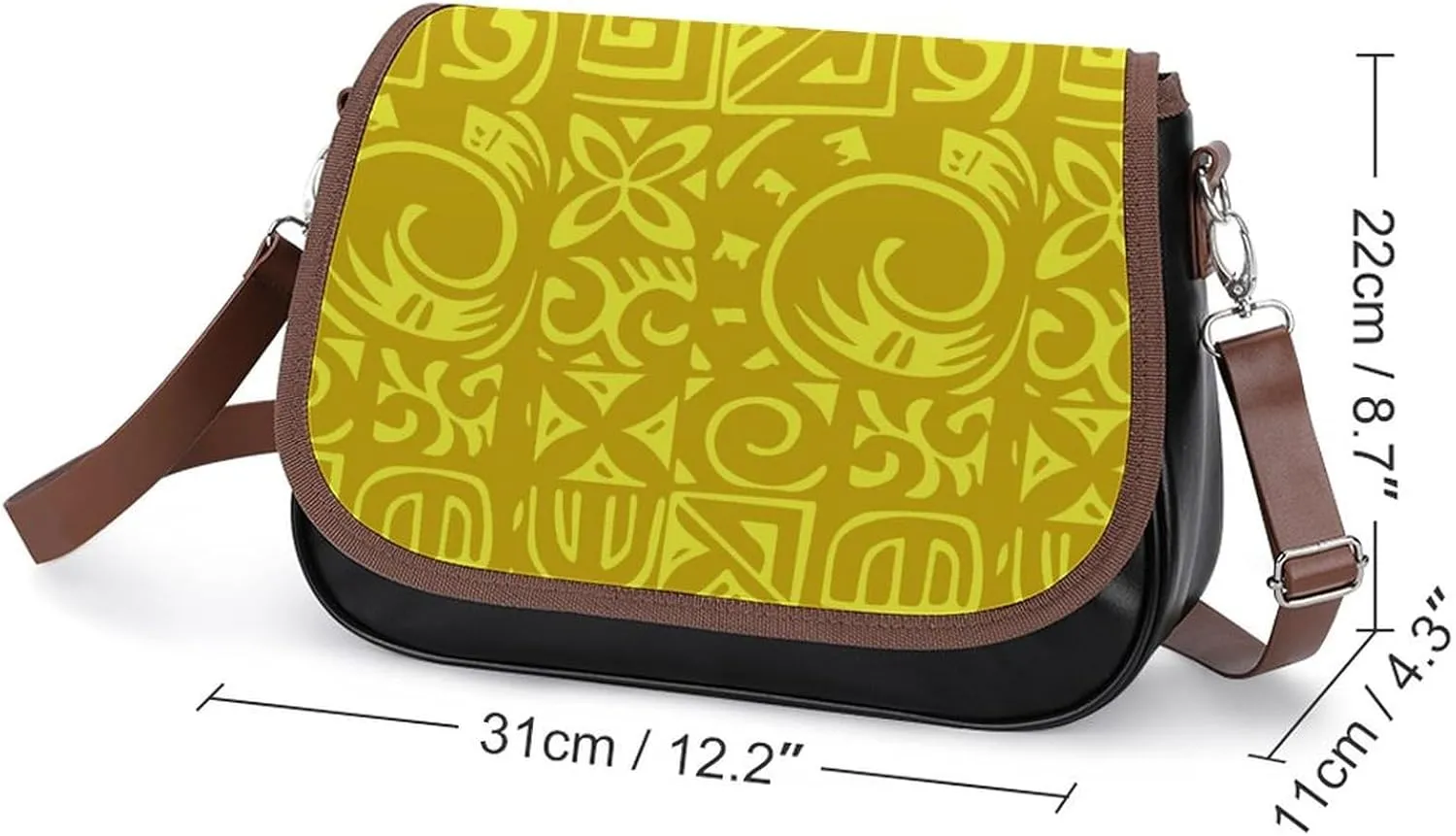 2025 Polynesian Women'S Crossbody Bag Customization, Samoan, Fiji, Hawaiian Island Tribal Design Women'S Bag