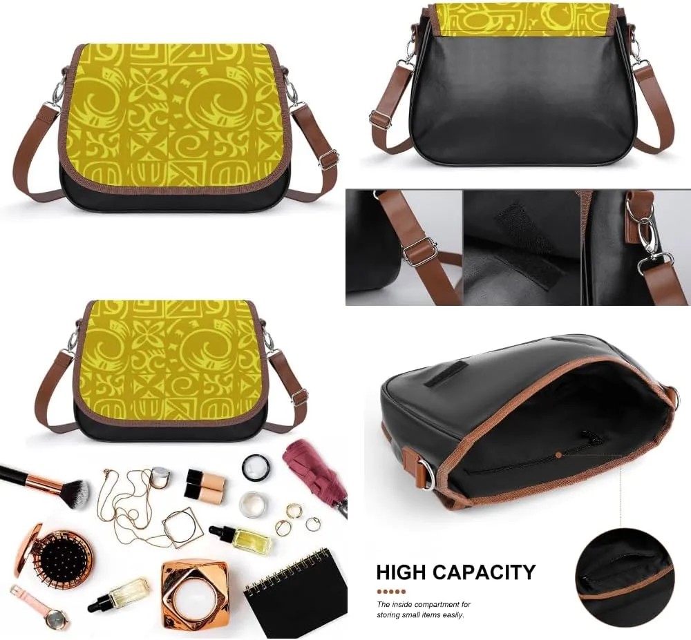 2025 Polynesian Women'S Crossbody Bag Customization, Samoan, Fiji, Hawaiian Island Tribal Design Women'S Bag