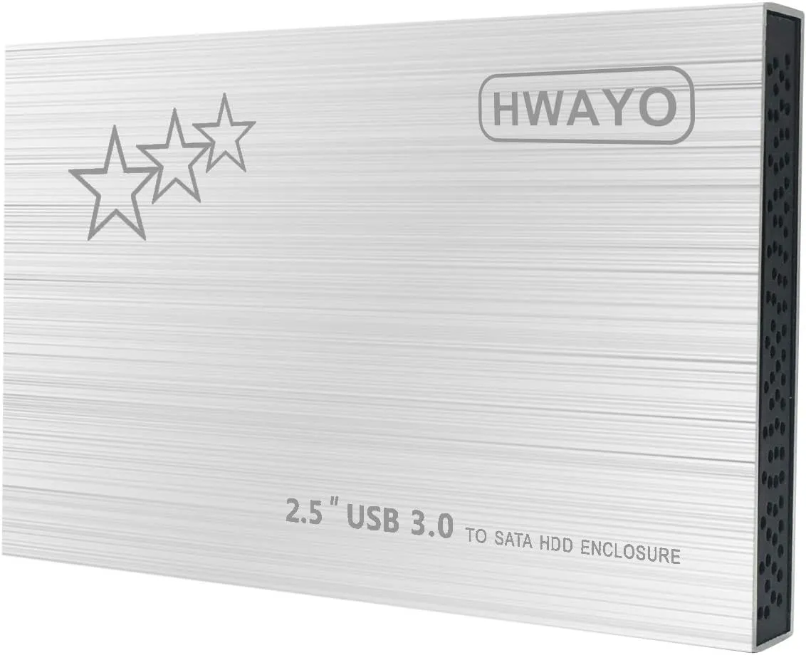 250GB External Hard Drive Portable 2.5'' Ultra Slim HDD Storage USB 3.0 for PC, Laptop, Mac, Chromebook, Xbox One (Silver)