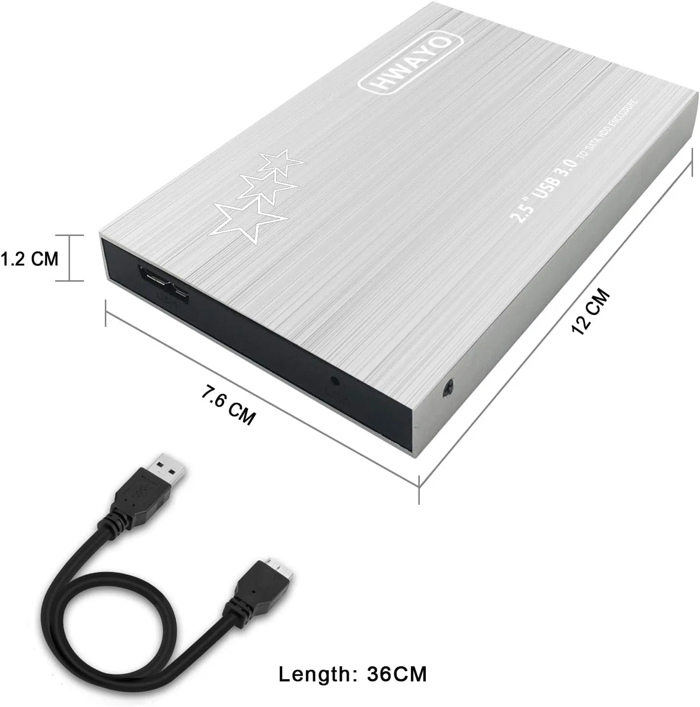 250GB External Hard Drive Portable 2.5'' Ultra Slim HDD Storage USB 3.0 for PC, Laptop, Mac, Chromebook, Xbox One (Silver)