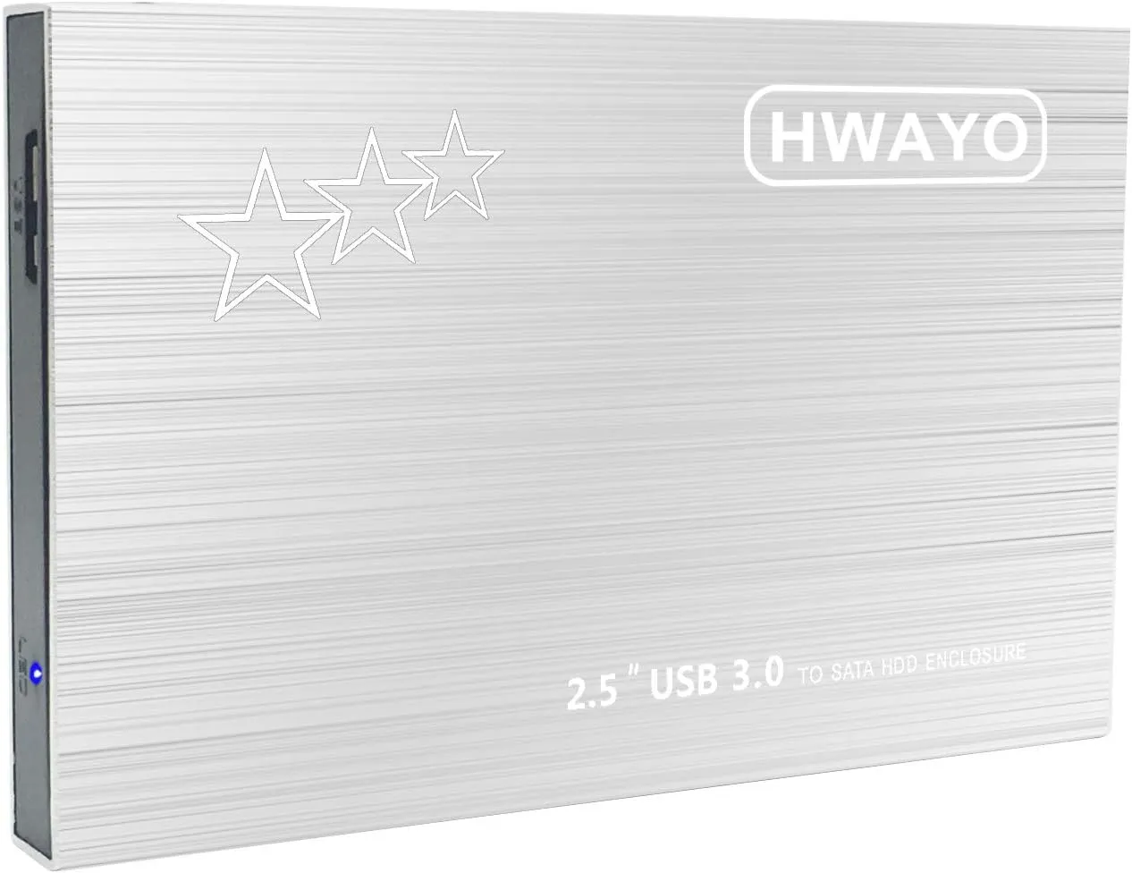250GB External Hard Drive Portable 2.5'' Ultra Slim HDD Storage USB 3.0 for PC, Laptop, Mac, Chromebook, Xbox One (Silver)