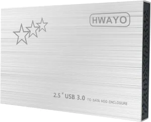 250GB External Hard Drive Portable 2.5'' Ultra Slim HDD Storage USB 3.0 for PC, Laptop, Mac, Chromebook, Xbox One (Silver)