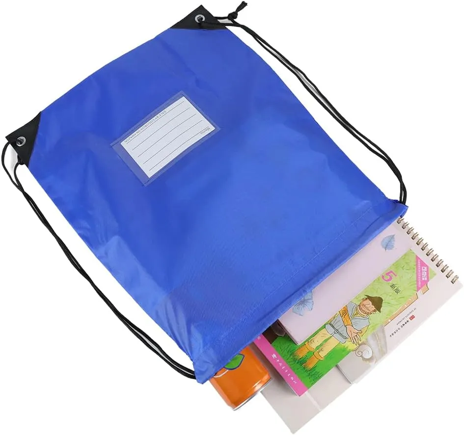 30 Pack Drawstring Bags,Bulk Draw String Backpack, DIY Gym Sports Cinch Bag Sackpack for Women Men, Blue