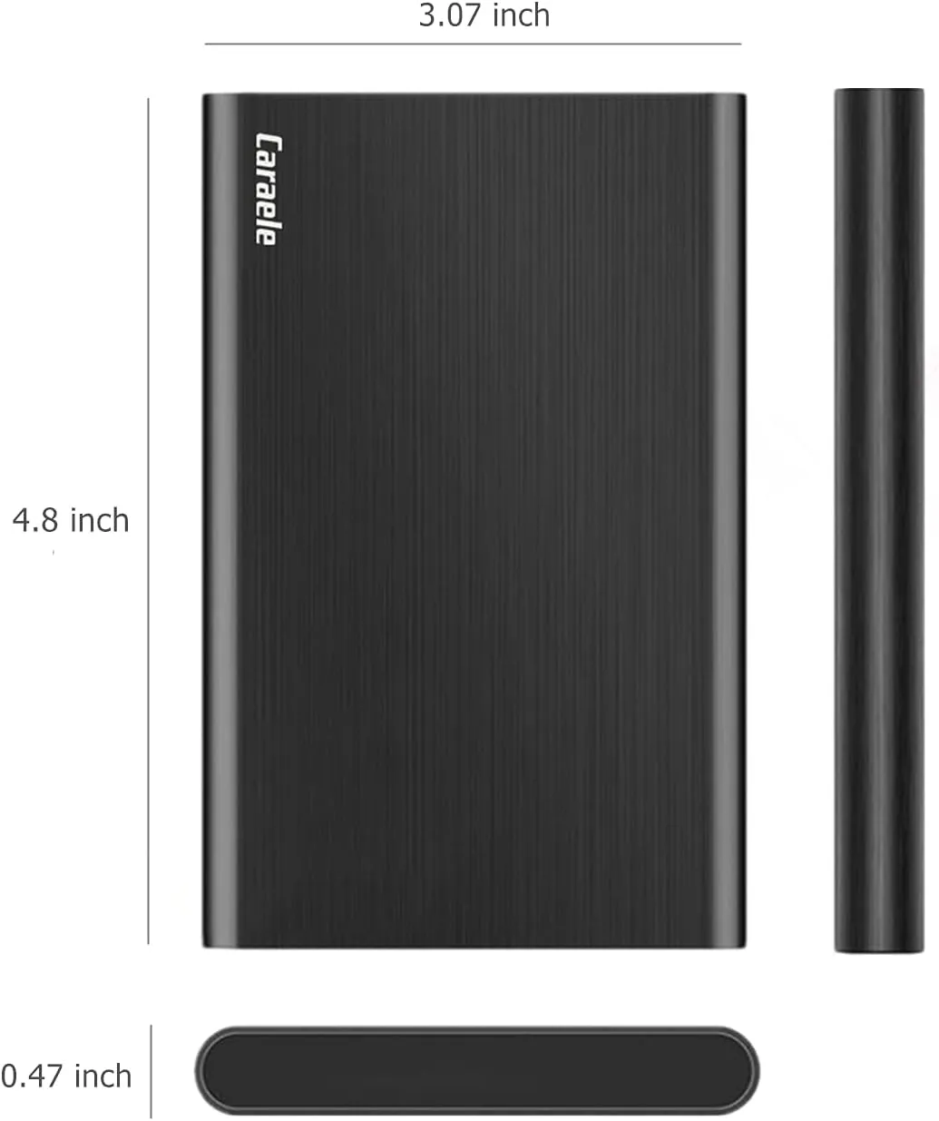 320GB Ultra Slim Portable External Hard Drive USB3.0 HDD Storage Compatible for PC, Desktop, Laptop, MacBook, Chromebook, Xbox One, Xbox 360, PS4 (Black)