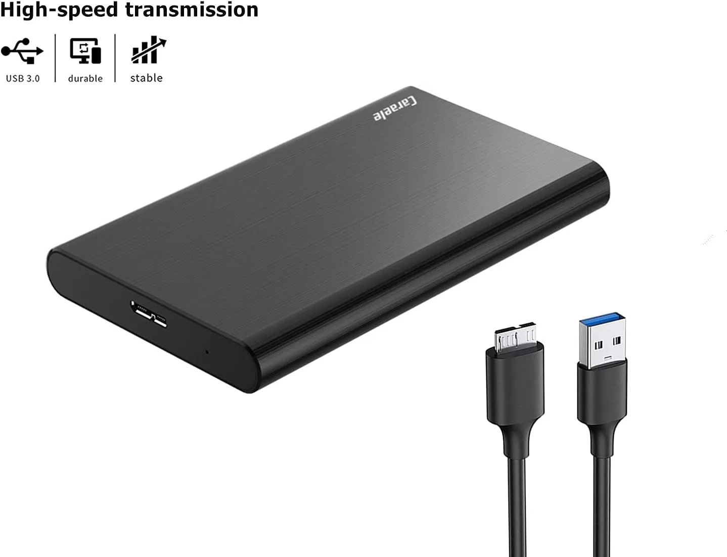 320GB Ultra Slim Portable External Hard Drive USB3.0 HDD Storage Compatible for PC, Desktop, Laptop, MacBook, Chromebook, Xbox One, Xbox 360, PS4 (Black)