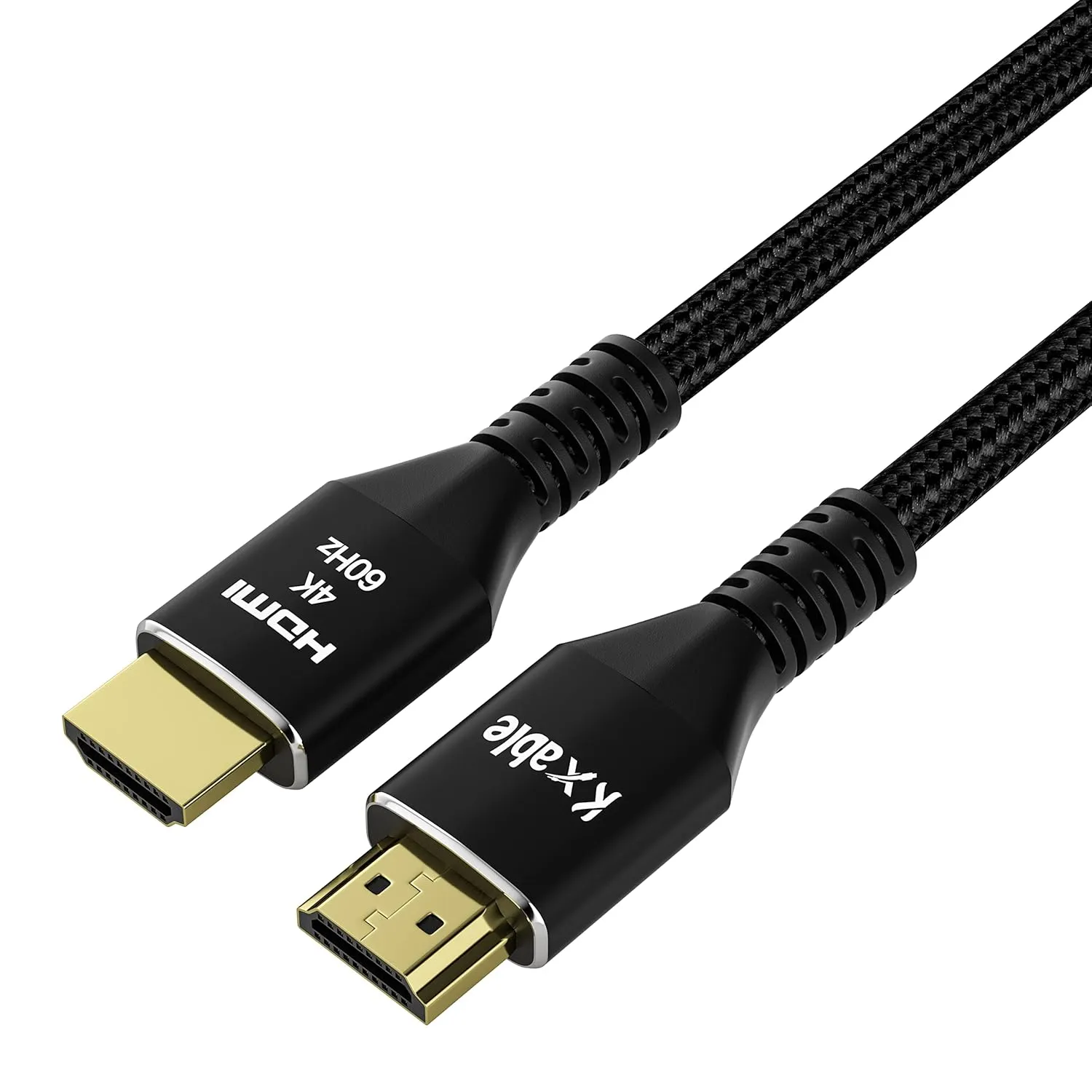 4K HDMI Cable 2 Feet (5 Pack), Ultra HD HDMI 2.0 Cable, Nylon Braided & Gold-Plated Connectors, 4K @ 60Hz, 2K,1080P, HDCP 2.2, ARC, Bulk HDMI Cables for Laptop, Monitors, HDTV, PS5, Xbox One & More
