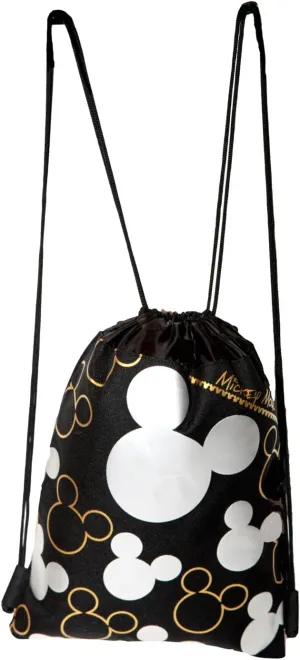 5Star-TD Disney Mickey Mouse Silver Drawstring Backpack