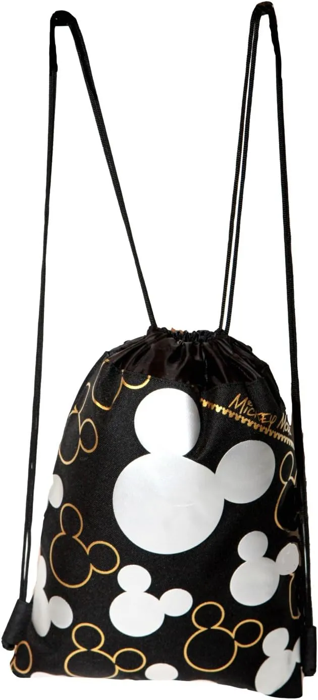 5Star-TD Disney Mickey Mouse Silver Drawstring Backpack