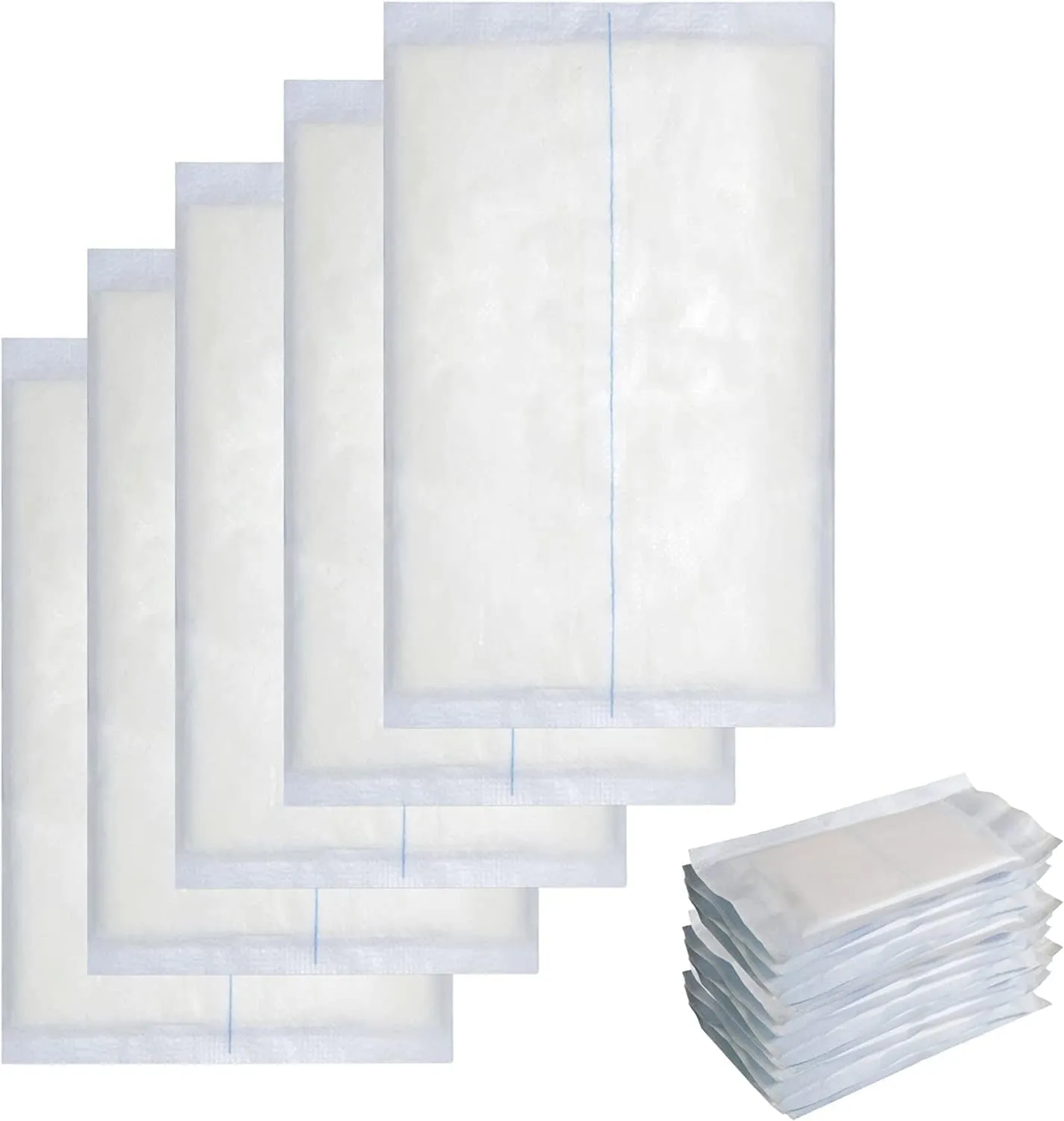 800 ABD Combine Abdominal Pads 5x9 High Absorbency Sterile Individually Wrapped 5''x9'' Non-Adherent Absorbent Post-Op Gauze - Heavy-Draining, Trauma and First Aid Wound Dressing