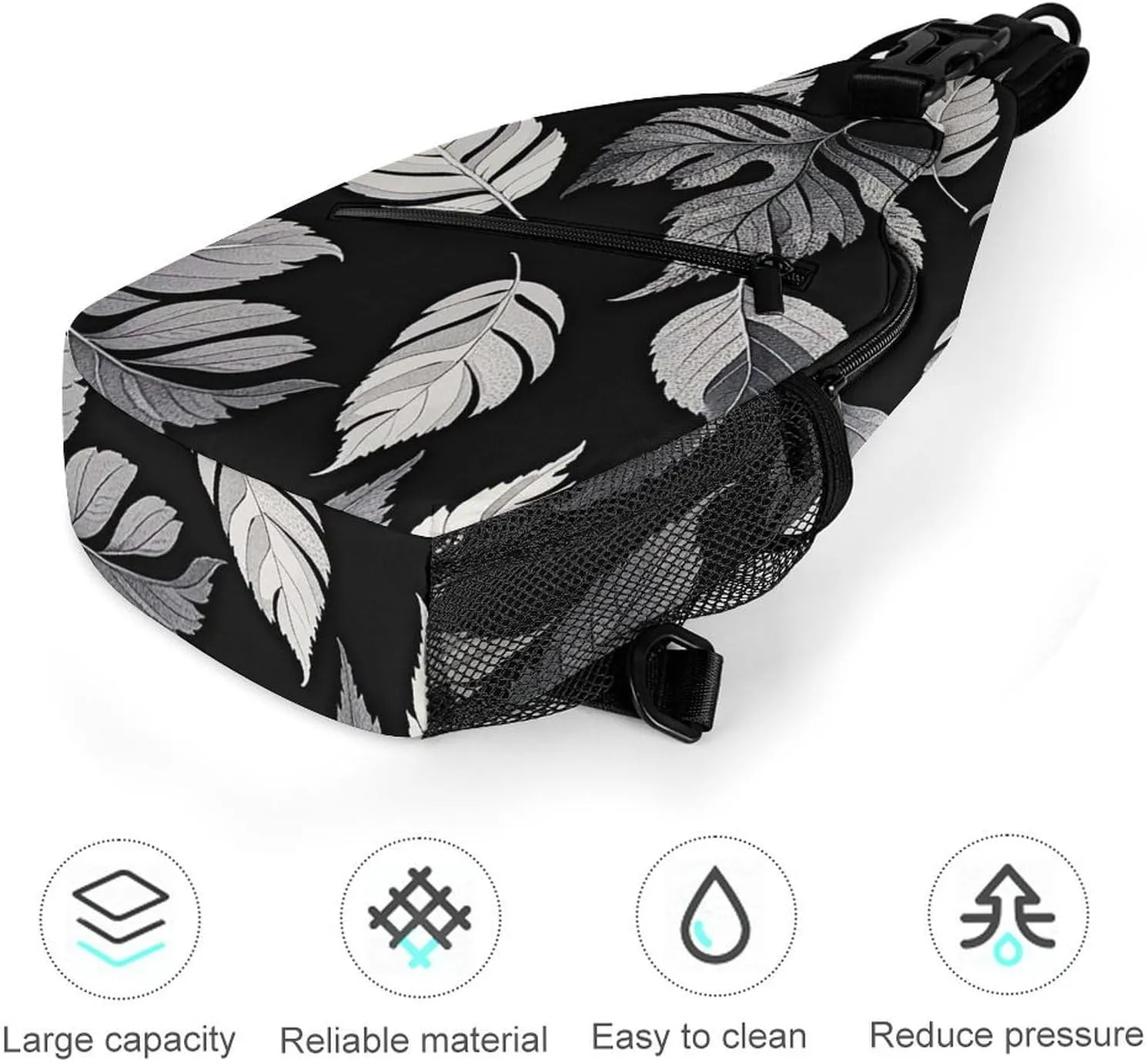 A Sleeping Fox Crossbody Bag, Sling Bag, Sling Backpack, Belt Bags for Travel Outdoors Hiking