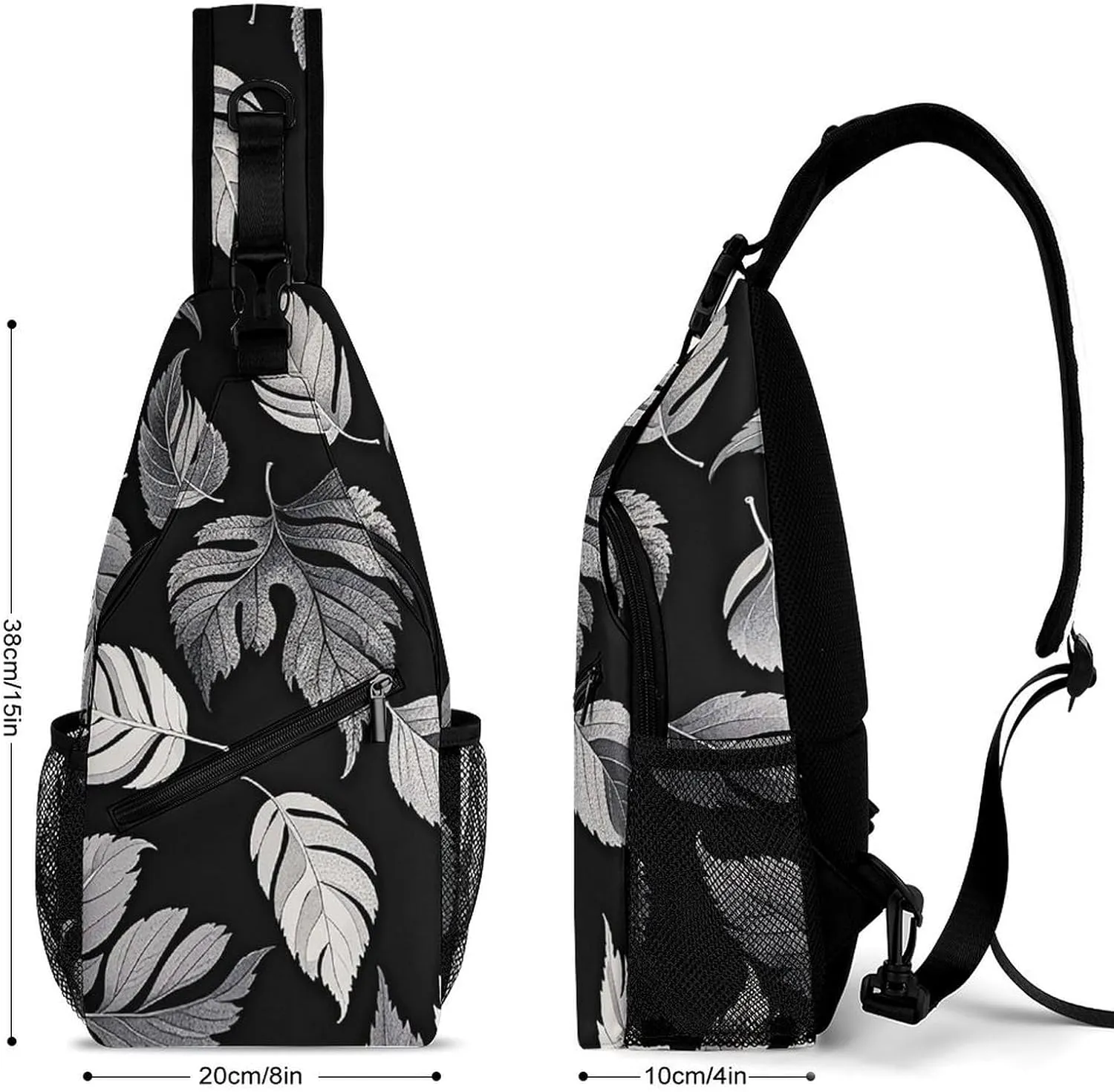 A Sleeping Fox Crossbody Bag, Sling Bag, Sling Backpack, Belt Bags for Travel Outdoors Hiking
