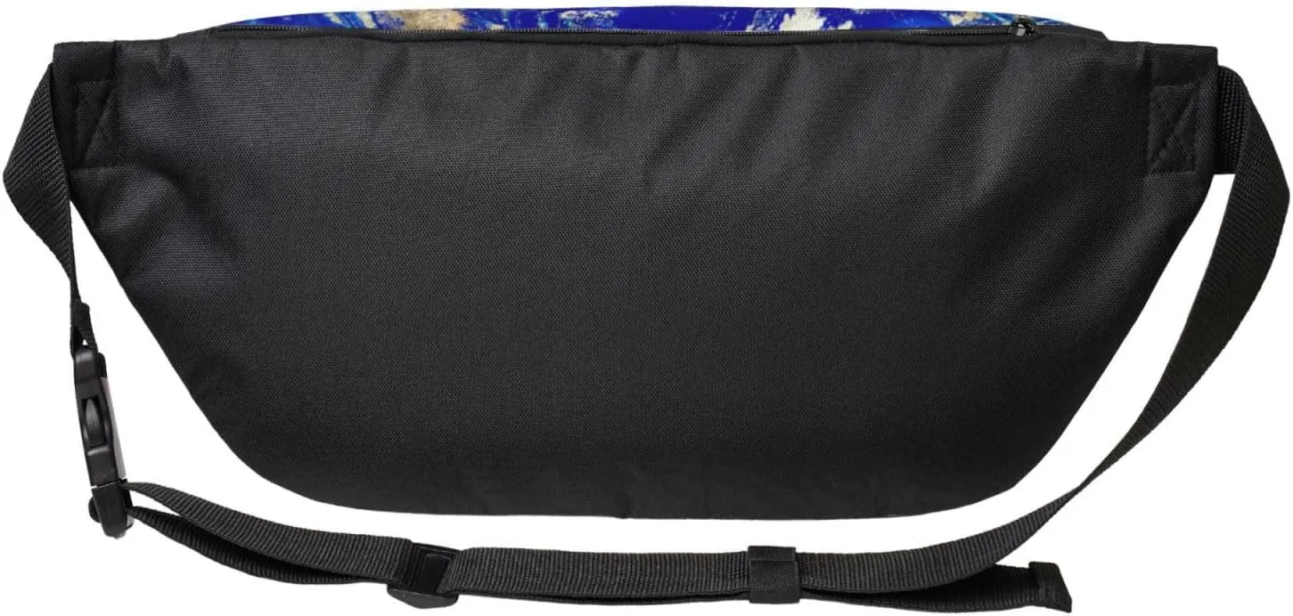 Abstract Marble Stone Multi-Purpose Fanny Pack and Crossbody Bag - High Capacity with Zipper Pockets, Ideal for Men and Women