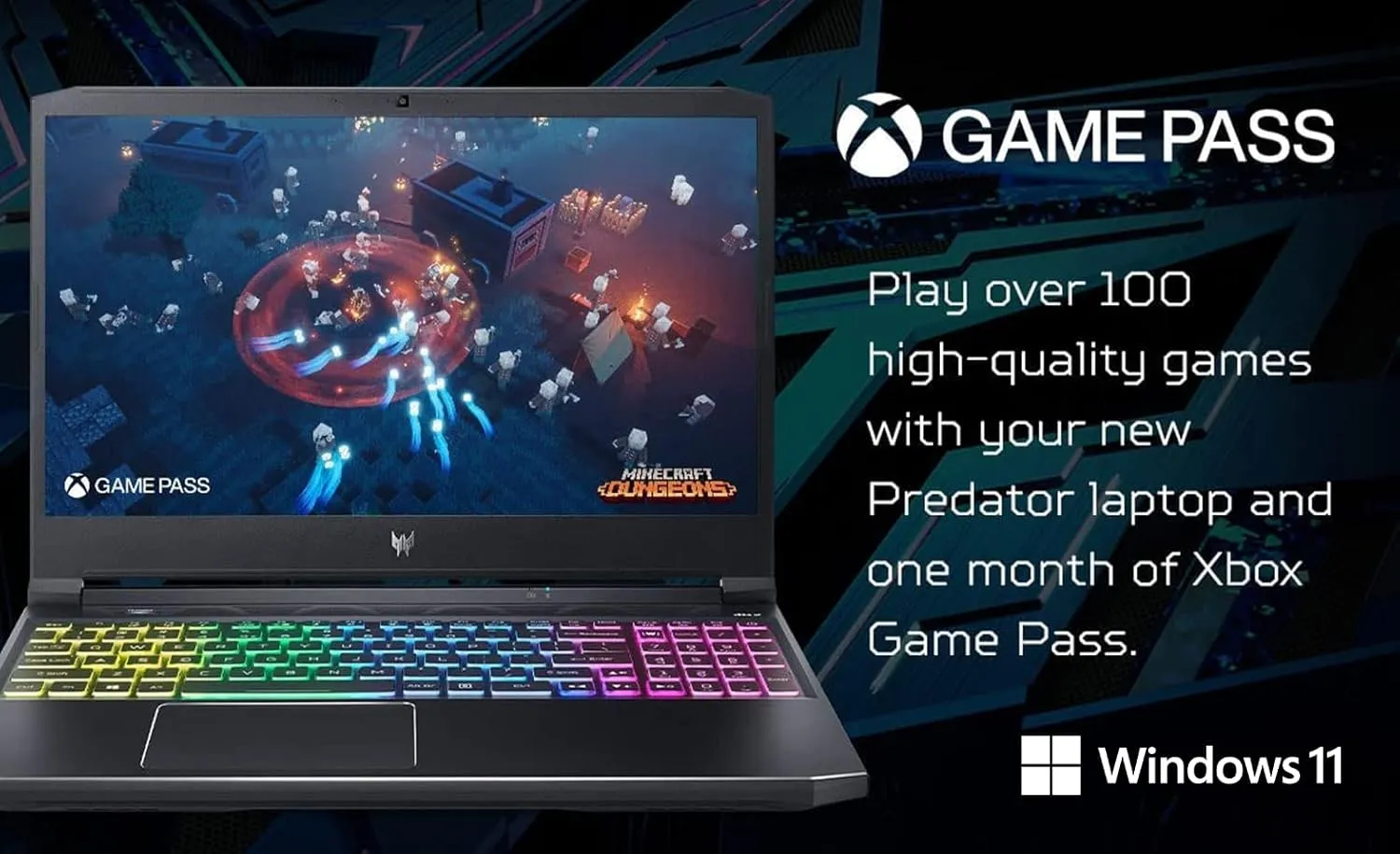 Acer Predator Helios 300 PH315-54-760S Gaming Laptop | Intel i7-11800H | NVIDIA GeForce RTX 3060 GPU | 15.6" FHD 144Hz 3ms IPS Display | 16GB DDR4 | 512GB SSD | Killer WiFi 6 | RGB Keyboard