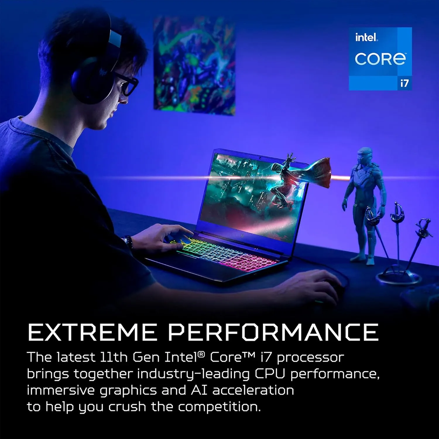 Acer Predator Helios 300 PH315-54-760S Gaming Laptop | Intel i7-11800H | NVIDIA GeForce RTX 3060 GPU | 15.6" FHD 144Hz 3ms IPS Display | 16GB DDR4 | 512GB SSD | Killer WiFi 6 | RGB Keyboard