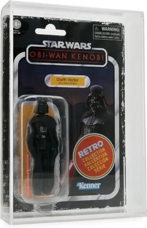 Action Figure Display Case Compatible with Carded Star Wars, GI Joe, Collectible Toy Figurines, 3mm Thick Protective Hard Acrylic Plexiglass for Hobbyists or Collectors