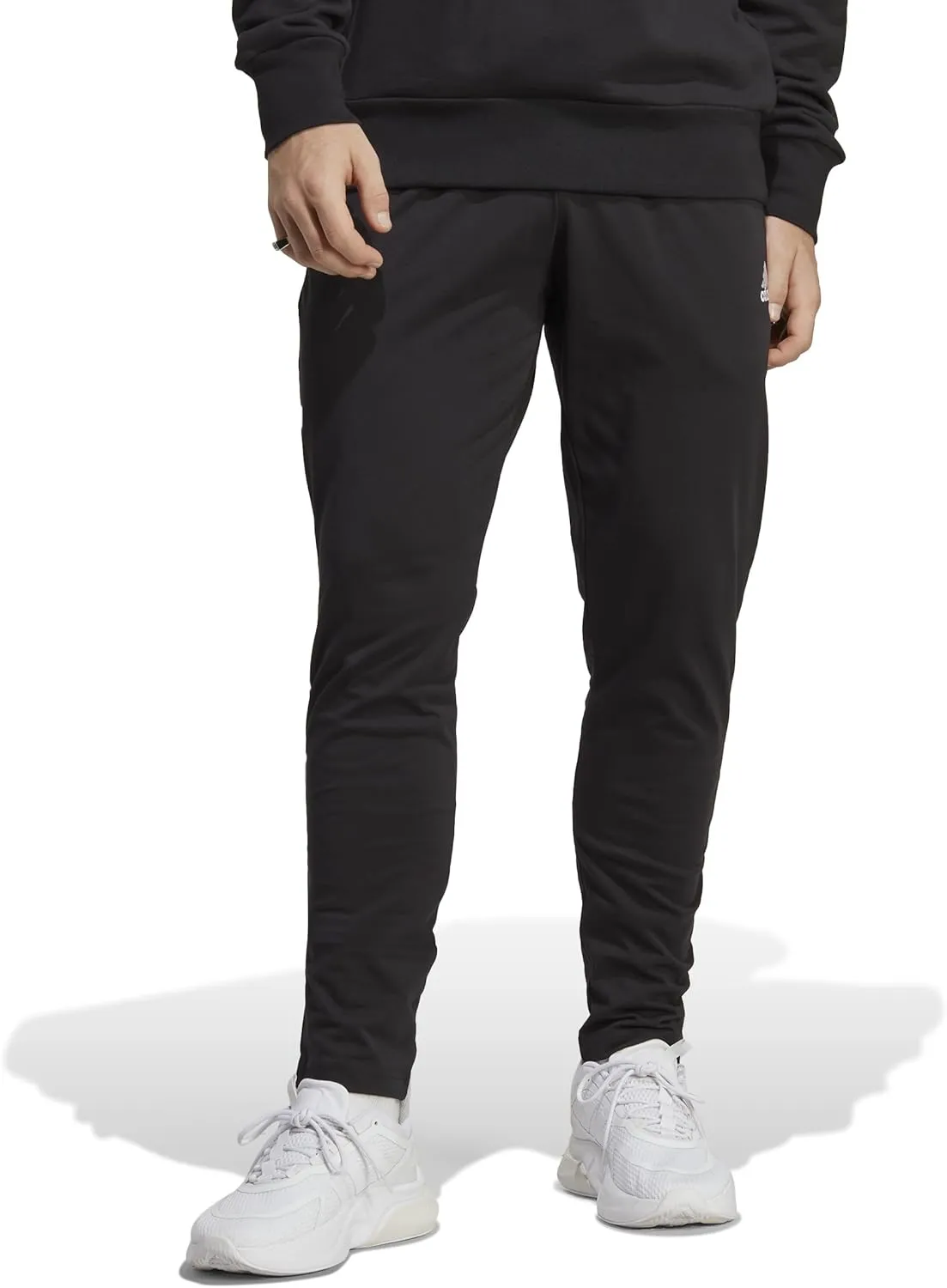 adidas Men's Essentials Single Jersey Tapered Open Hem Pants