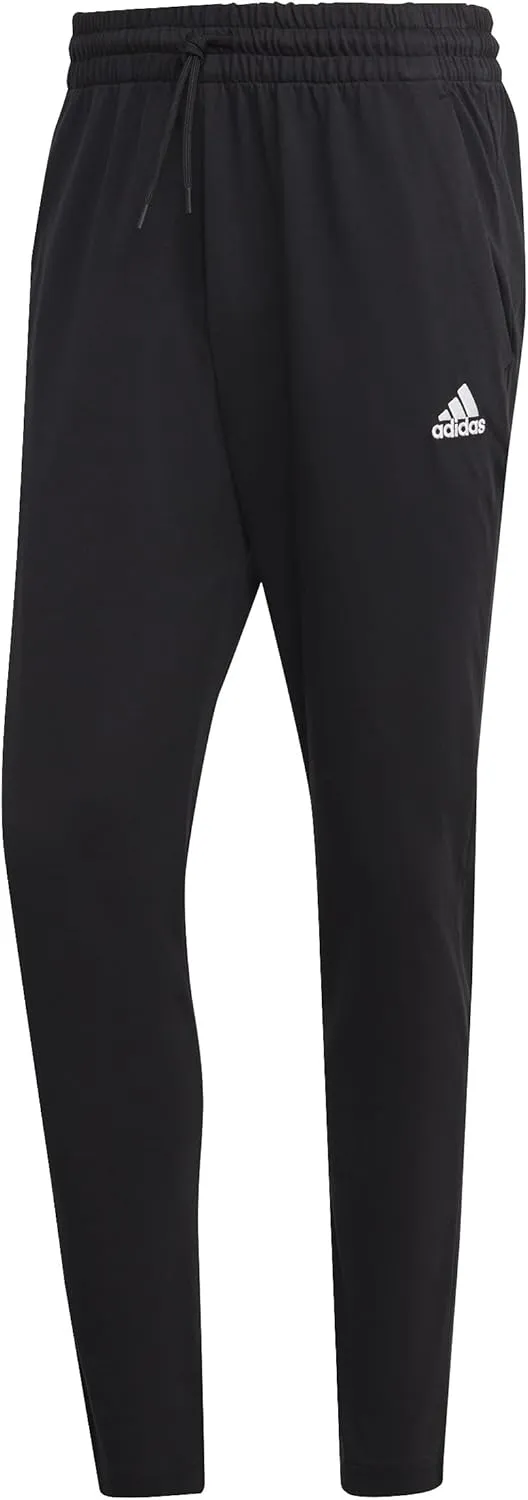 adidas Men's Essentials Single Jersey Tapered Open Hem Pants