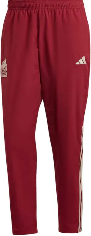 adidas Mexico Pre Pants Men's 2022 (as1, Alpha, xx_l, Regular, Regular, XX-Large) Burgundy