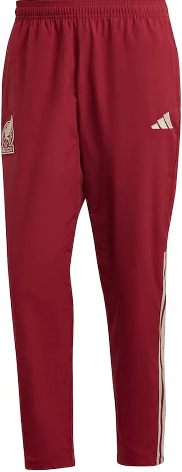 adidas Mexico Pre Pants Men's 2022 (as1, Alpha, xx_l, Regular, Regular, XX-Large) Burgundy