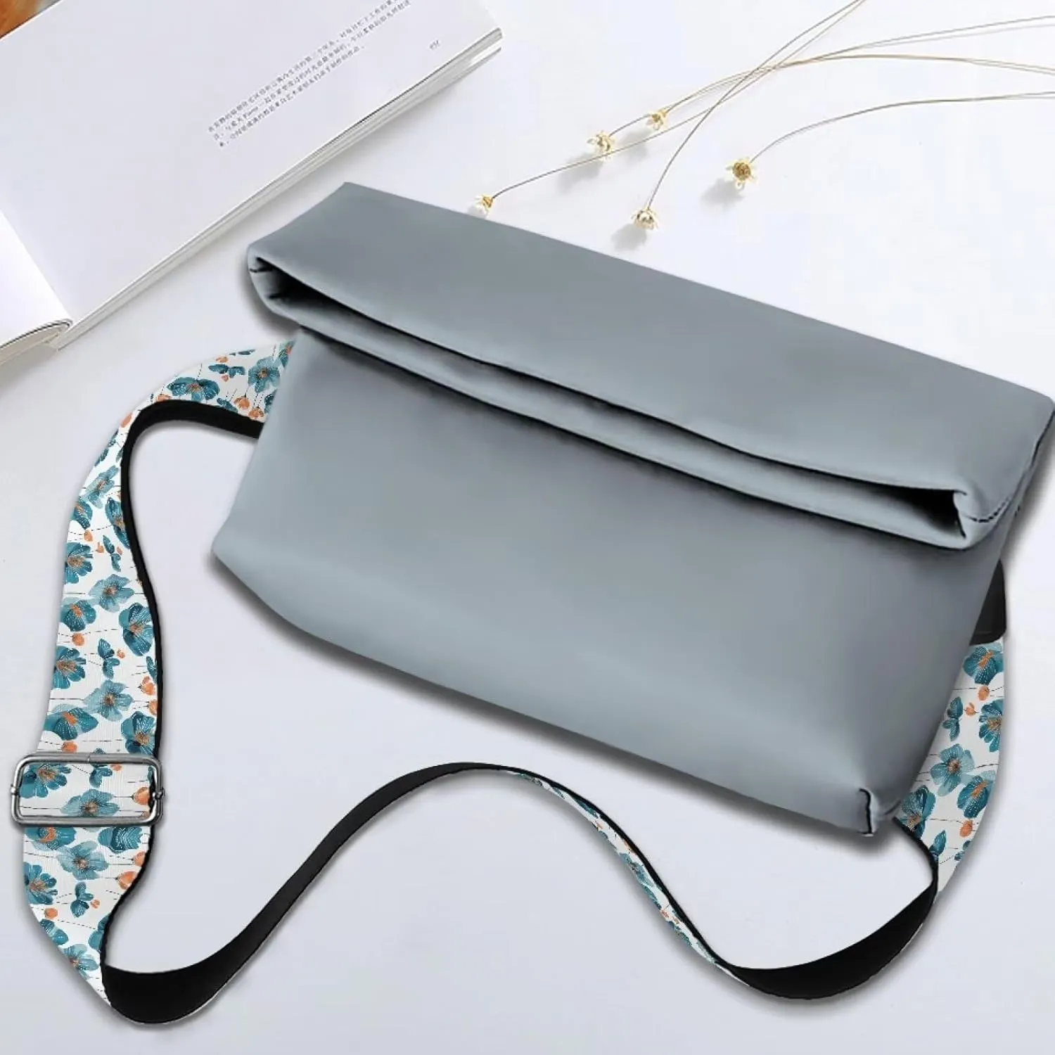 Adjustable Purse Strap Replacement, Wide Shoulder Canvas Bag Strap, Crossbody Handbag Strap