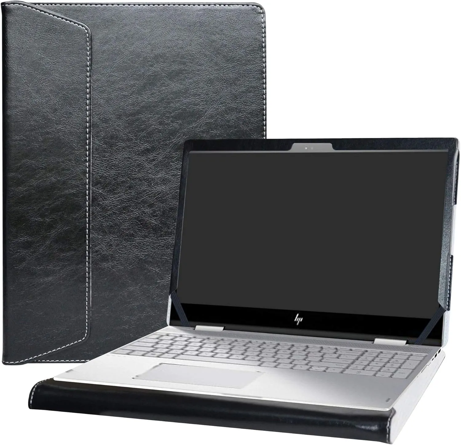 Alapmk Protective Case for 15 inch MacBook Pro 15 (A1398) 2012-2015 & 15.6 inch HP Envy X360 15 15-cnXXXX 15m-cnXXXX 15-cpXXXX 15m-cpXXXX Laptop[Not fit Envy X360 15 15-apXXX 15-bqXXX 15-bpXXX],Black