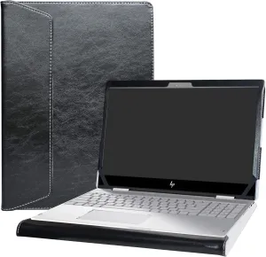 Alapmk Protective Case for 15 inch MacBook Pro 15 (A1398) 2012-2015 & 15.6 inch HP Envy X360 15 15-cnXXXX 15m-cnXXXX 15-cpXXXX 15m-cpXXXX Laptop[Not fit Envy X360 15 15-apXXX 15-bqXXX 15-bpXXX],Black