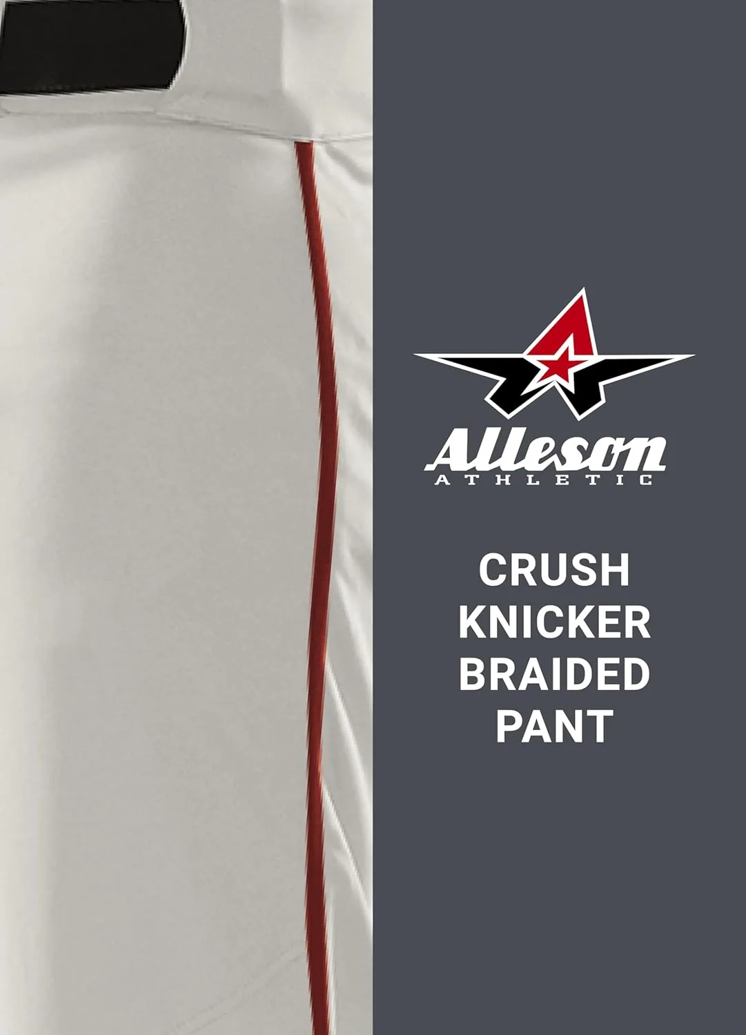 Alleson Athletic Men's Crush Knicker Braided Baseball Pant – Pro-Style Fit, Durable Fabric, Moisture-Wicking