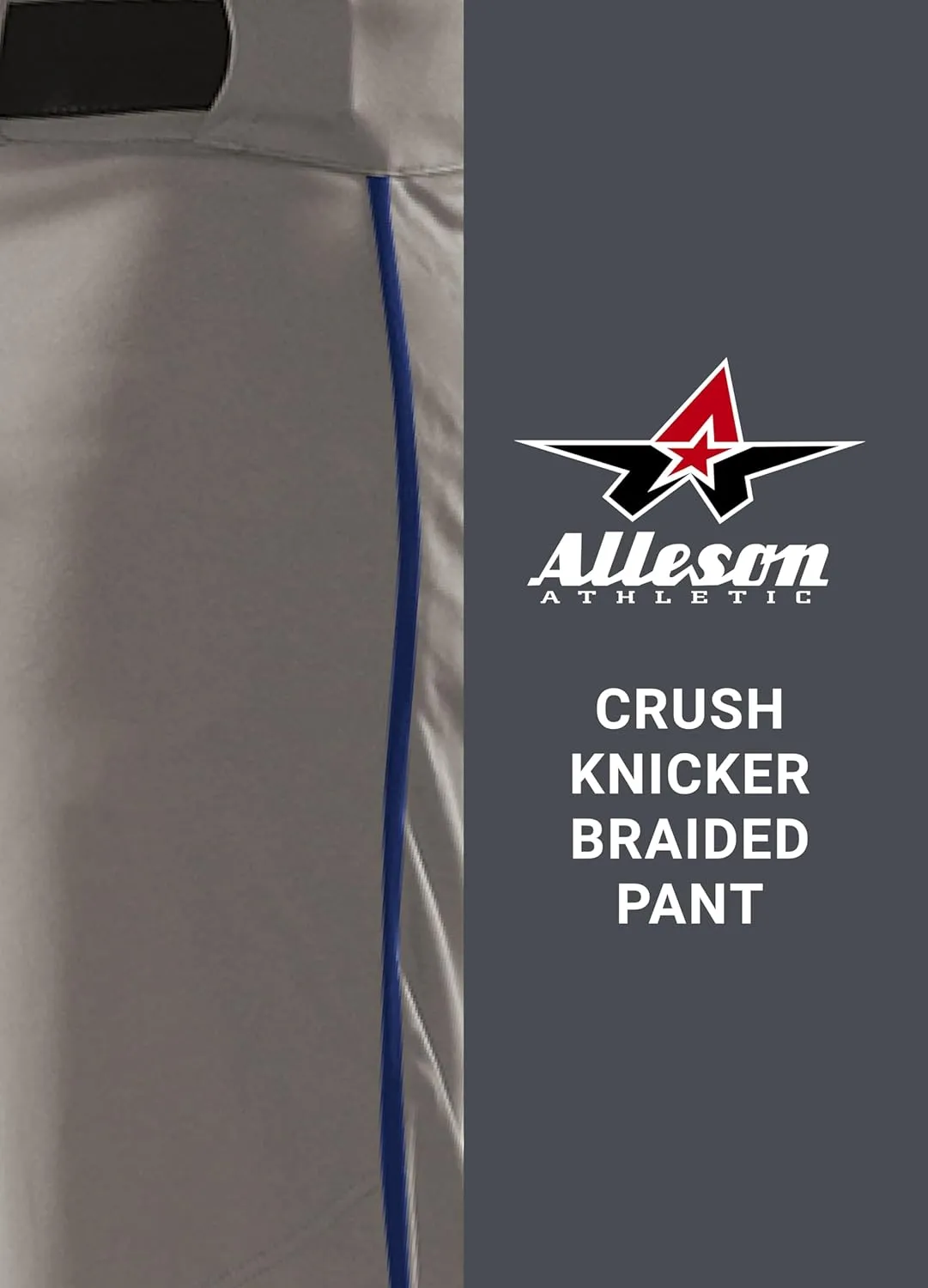 Alleson Athletic Men's Crush Knicker Braided Baseball Pant – Pro-Style Fit, Durable Fabric, Moisture-Wicking