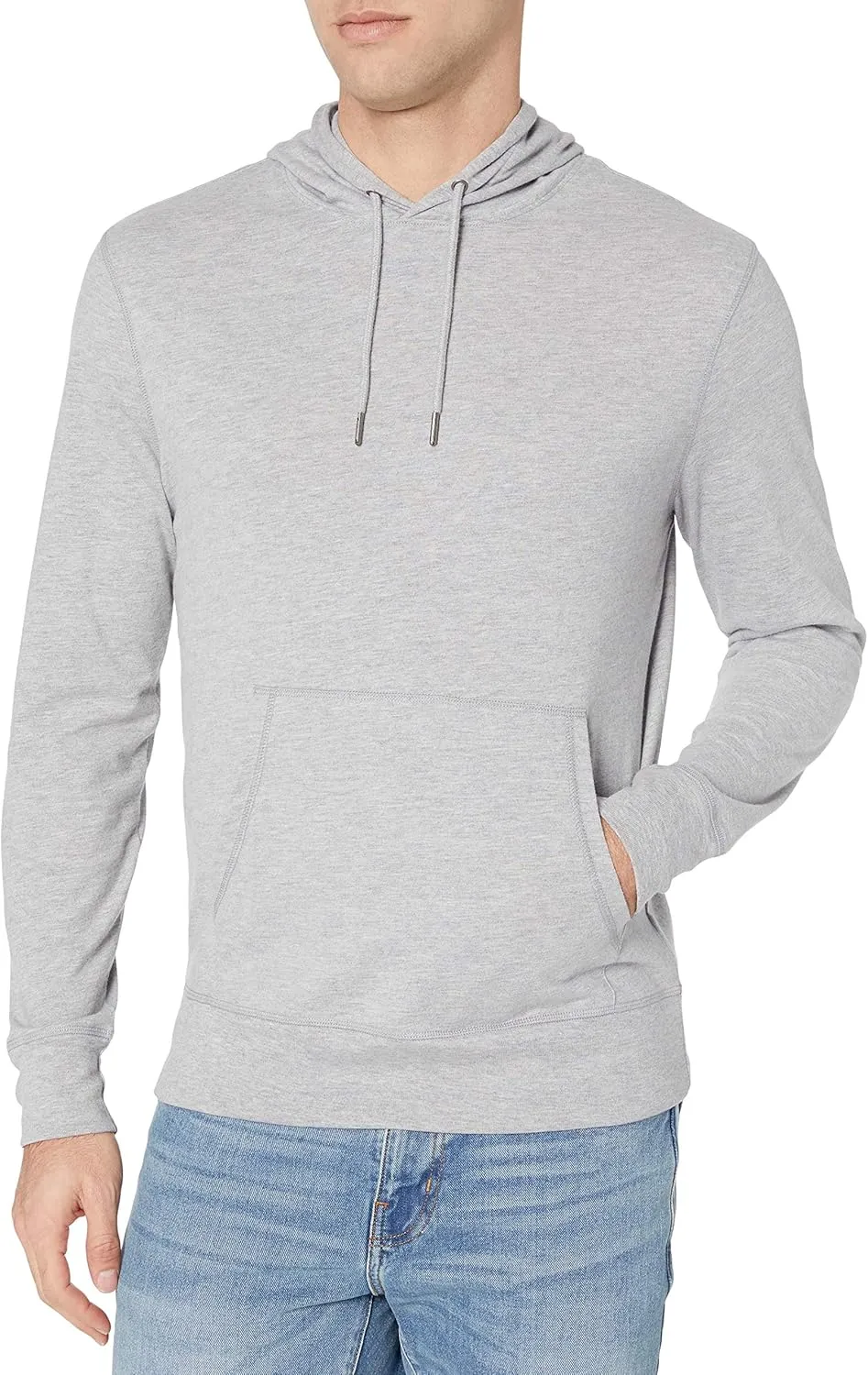 Amazon Essentials Men's Lightweight Jersey Pullover Hoodie