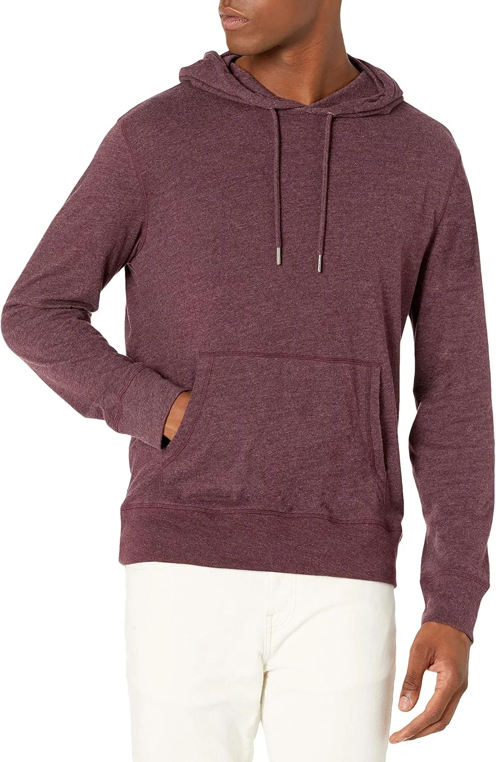 Amazon Essentials Men's Lightweight Jersey Pullover Hoodie
