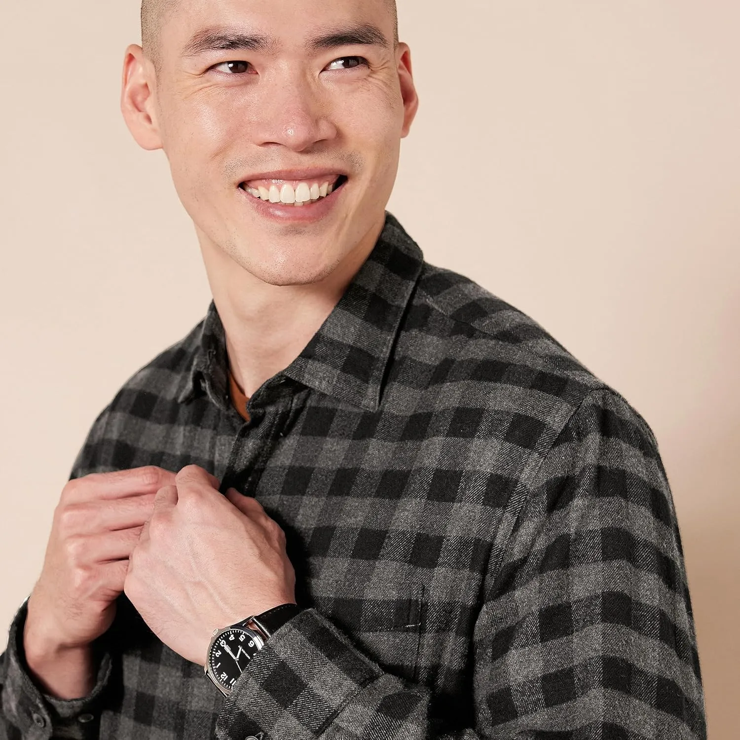 Amazon Essentials Men's Long-Sleeve Flannel Shirt (Available in Big & Tall)