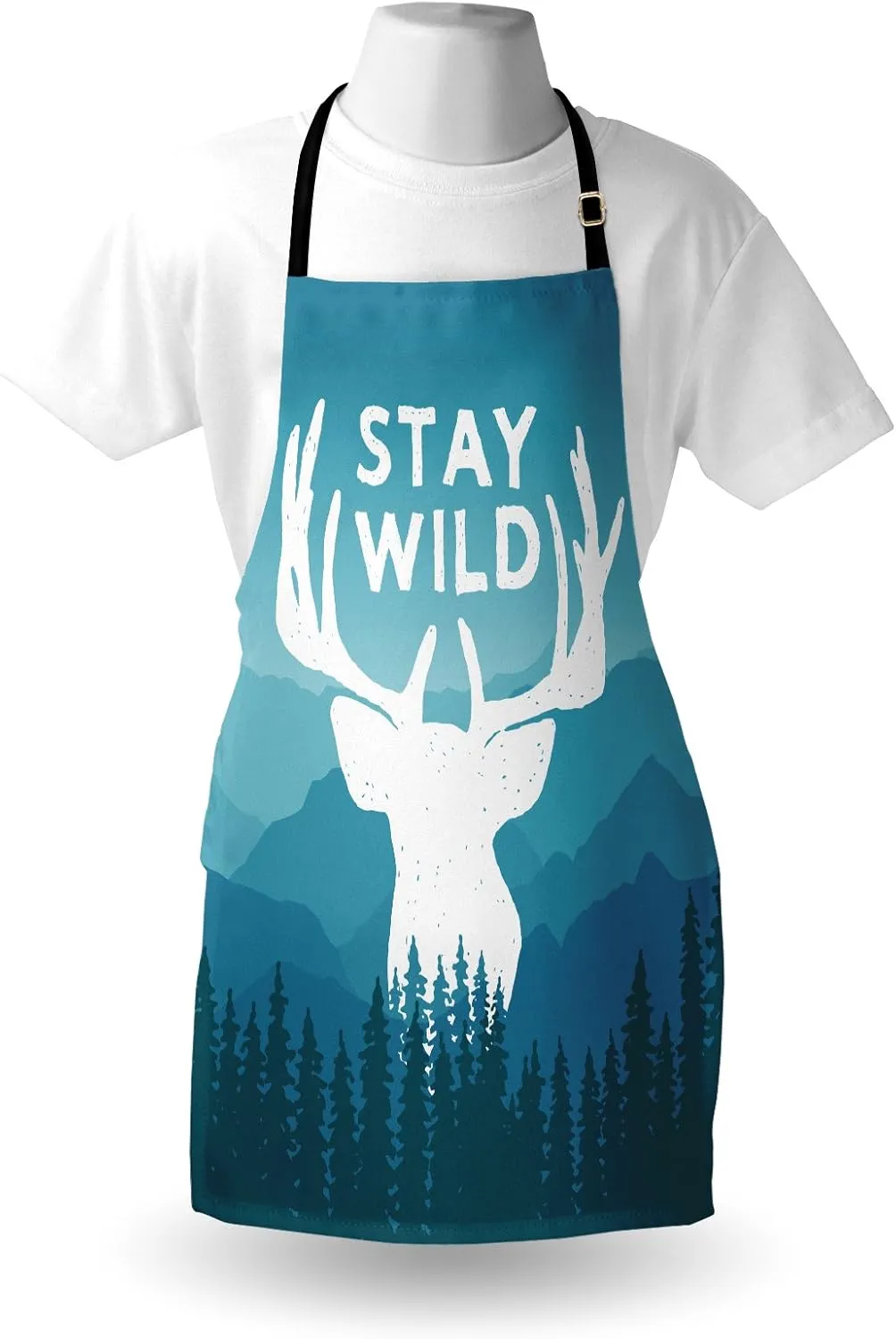 Ambesonne Digital Printed Multicolor Aprons