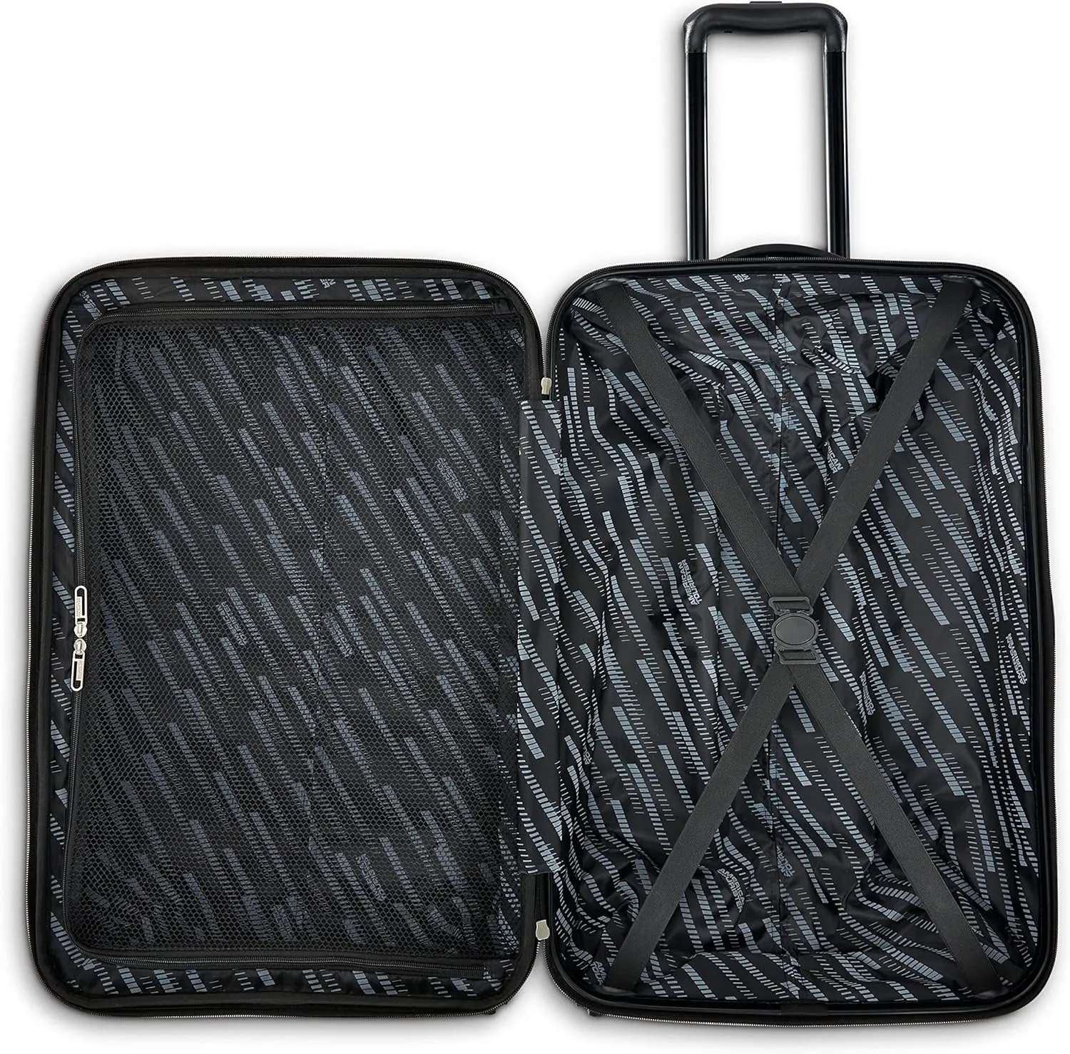 American Tourister Groove Hardside Luggage with Spinner Wheels, Black, 3-Piece Set (Carry On, Medium, Large)