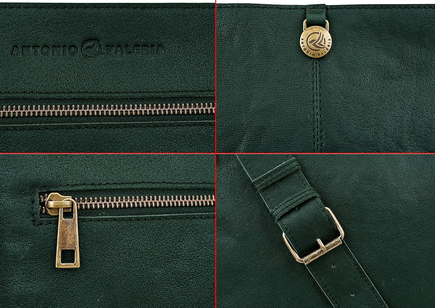 ANTONIO VALERIA Austin Premium Leather Messenger Bag for Men