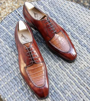 Ascot Kaan - Tan Crocodile & Tan Calf