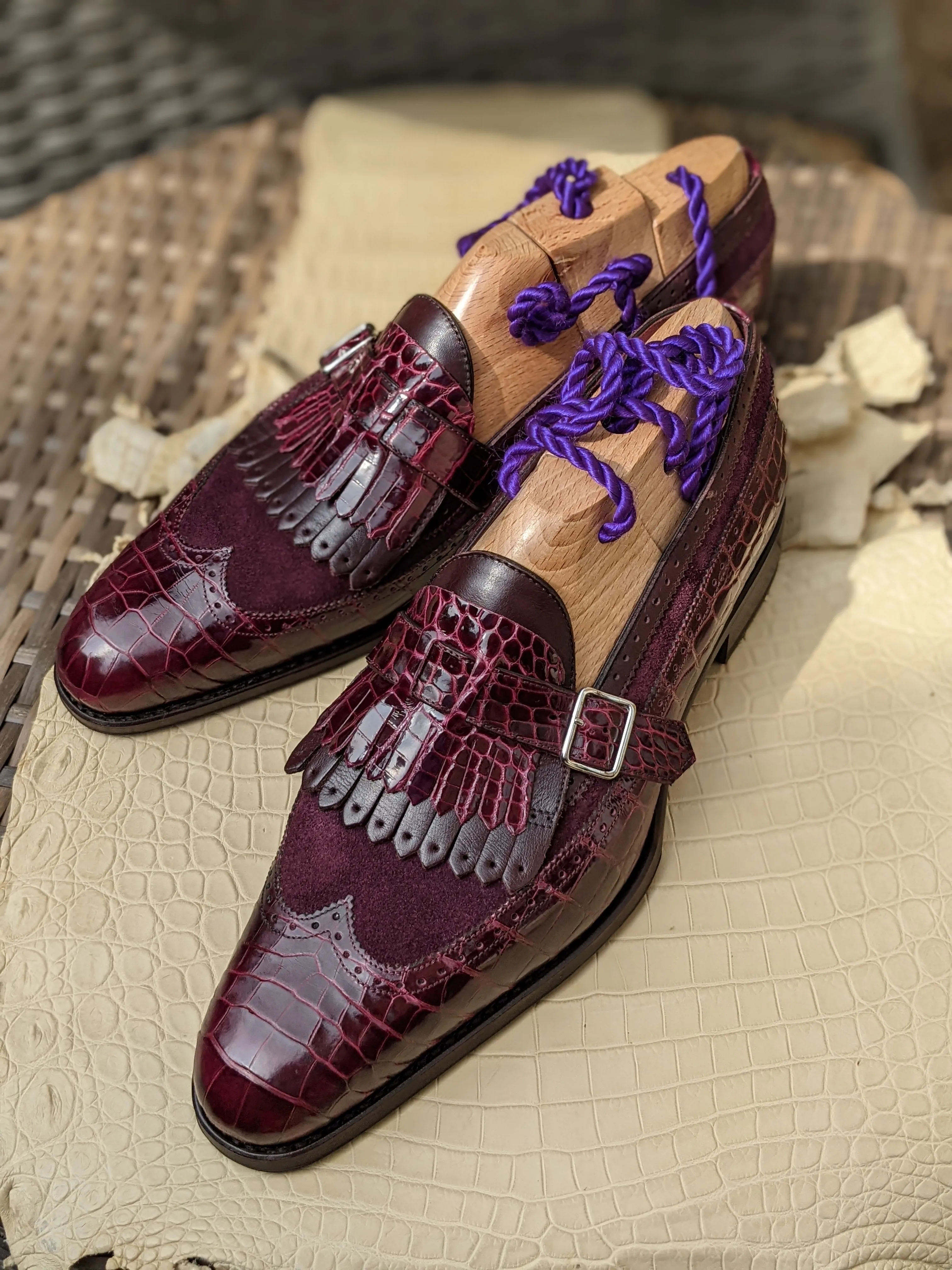Ascot Shanghai Single Monk II. - Burgundy combination