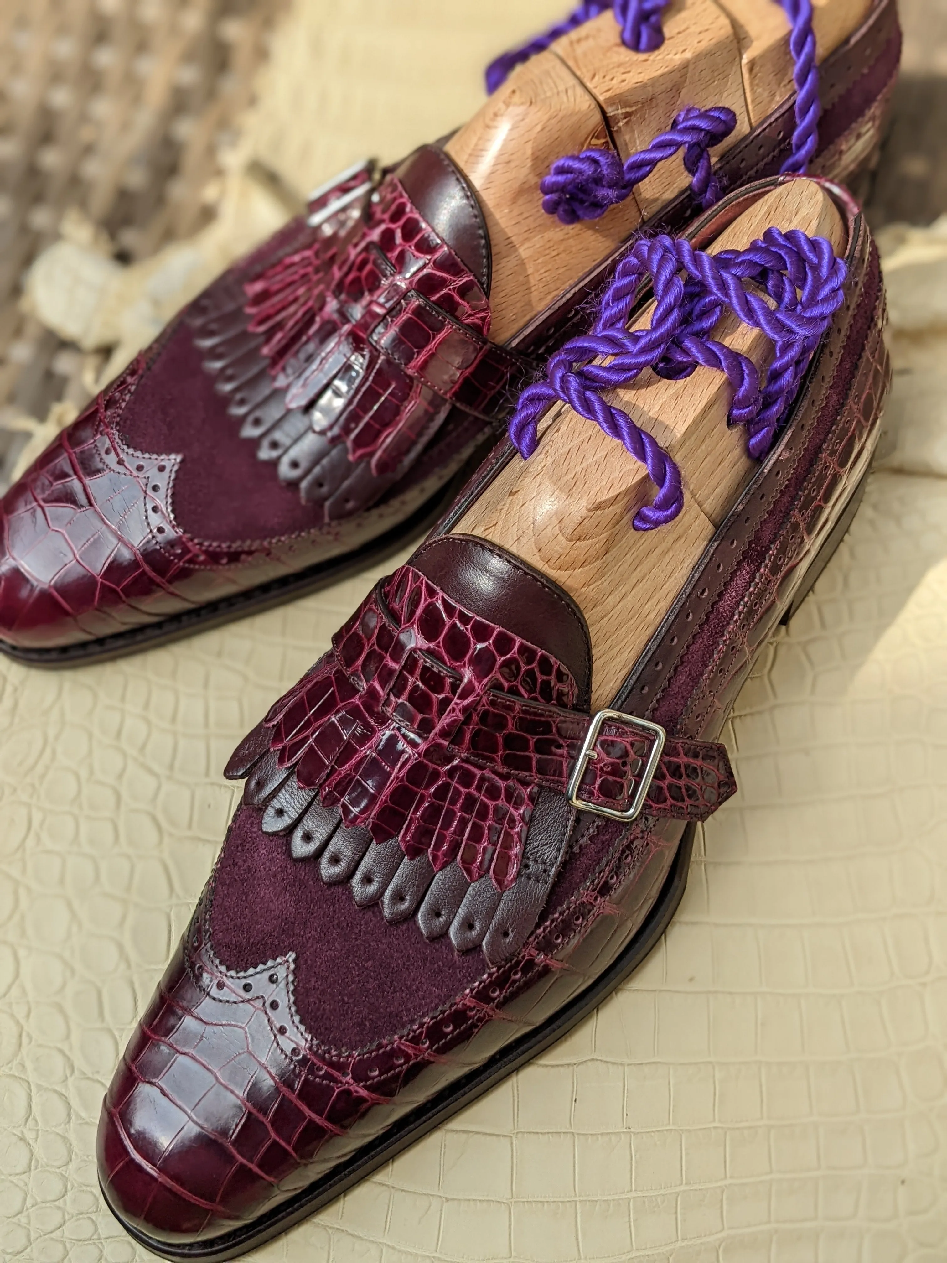 Ascot Shanghai Single Monk II. - Burgundy combination