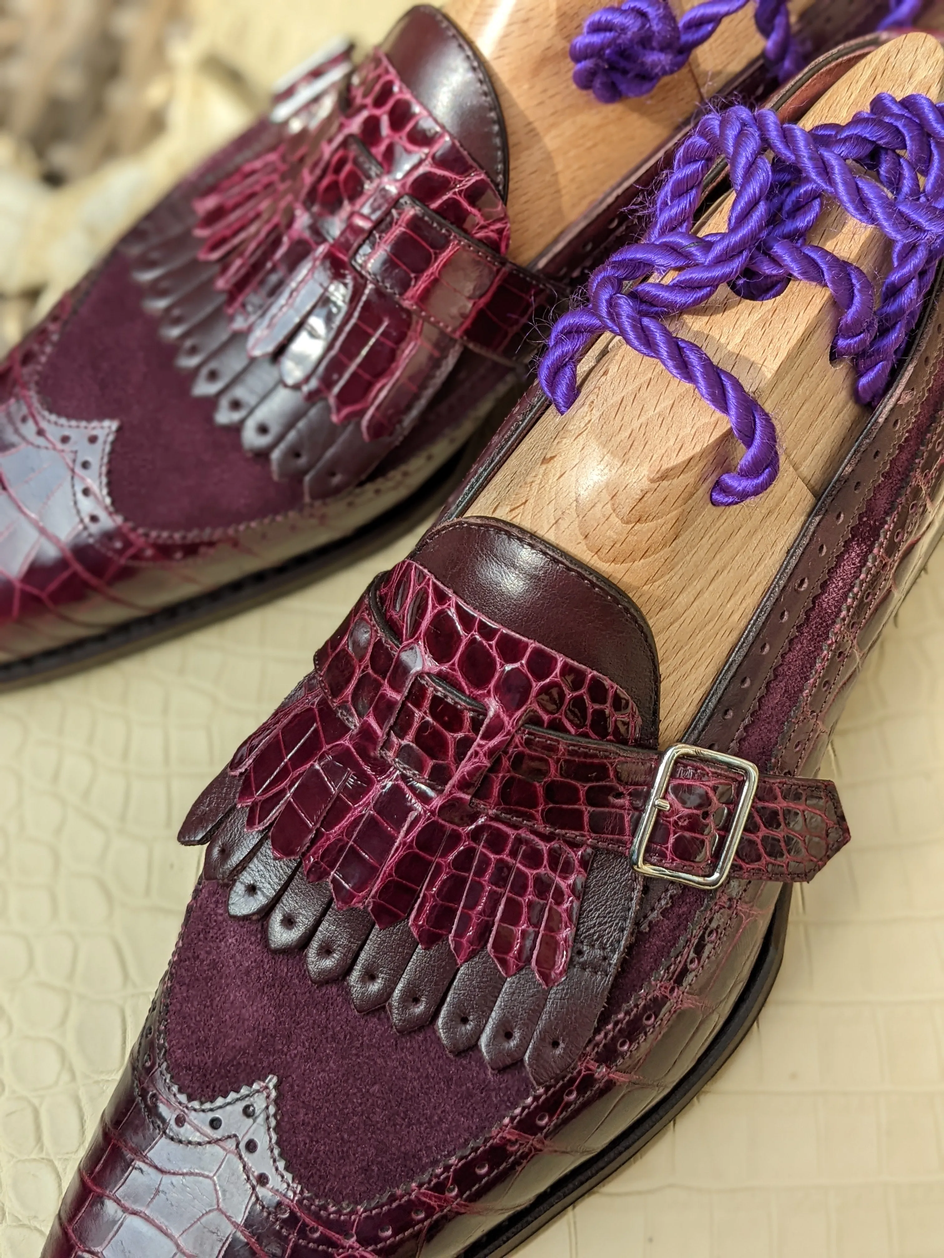 Ascot Shanghai Single Monk II. - Burgundy combination