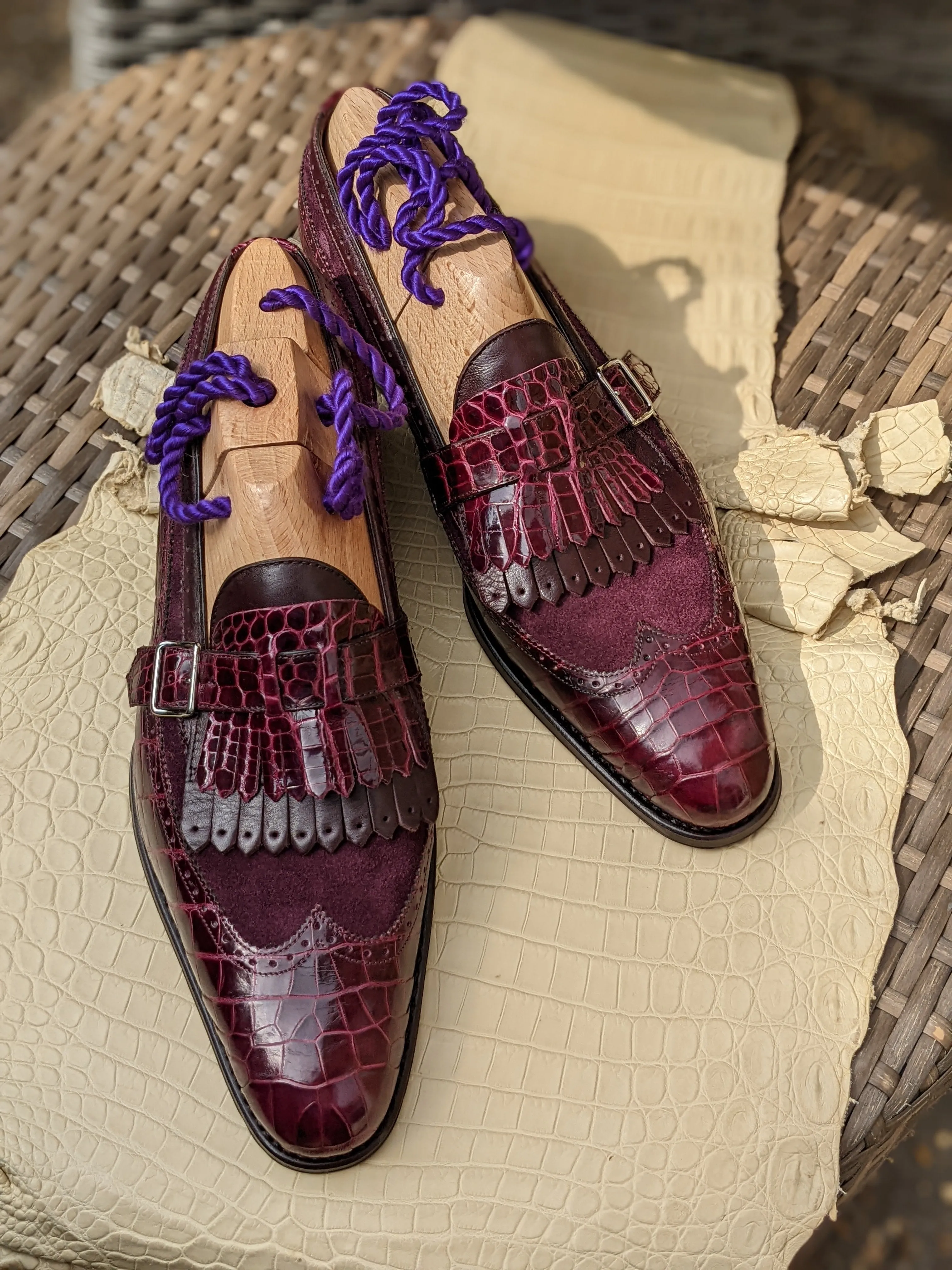 Ascot Shanghai Single Monk II. - Burgundy combination