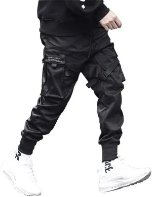 Astellarie Mens Casual Pants Multi-Pockets Fashion Cargo Joggers Gym Drawstring Long Pants