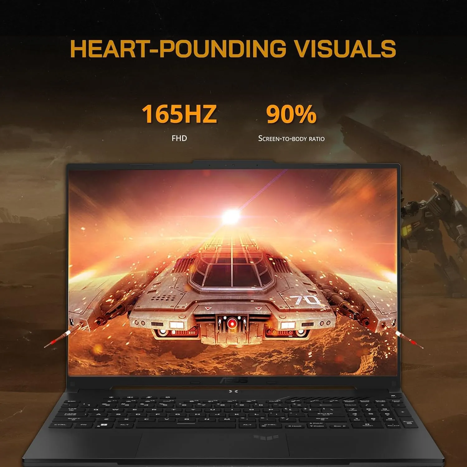 ASUS TUF A16 Gaming Laptop, 16" FHD  Display, AMD Ryzen 7 7735HS Processor, Radeon RX7700S V8G Graphics, 64GB RAM 2TB PCIe SSD, Backlit Keyboard, Wi-Fi 6, Windows 11 Pro, Black