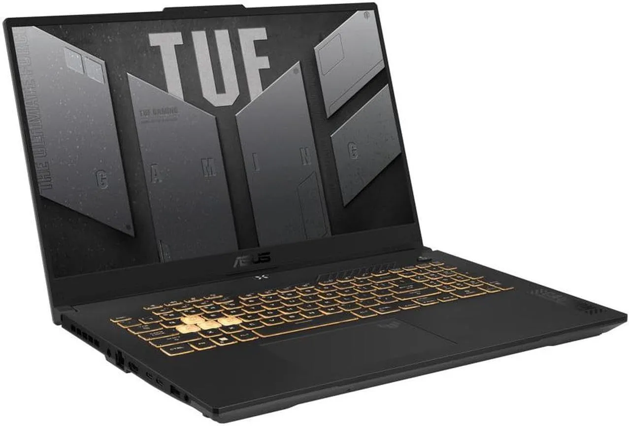 ASUS TUF F17 Gaming Laptop - 2K WQHD 17.3" 240Hz Display, Intel i7-13620H(up to 4.9 GHz), NVIDIA RTX 4070, RGB Backlit KB, Wi-Fi 6, 64GB DDR5, 1TB SSD, Windows 11 Pro & Office Pro & External DVD Drive