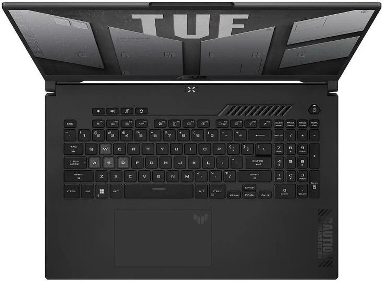 ASUS TUF F17 Gaming Laptop - 2K WQHD 17.3" 240Hz Display, Intel i7-13620H(up to 4.9 GHz), NVIDIA RTX 4070, RGB Backlit KB, Wi-Fi 6, 64GB DDR5, 1TB SSD, Windows 11 Pro & Office Pro & External DVD Drive