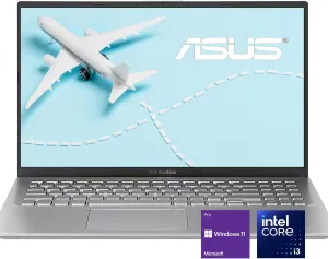 ASUS VivoBook 15 | Intel Core i3 Processor | 15.6" FHD Ultrabook Laptop | 20GB DDR4 RAM | 512GB SSD | Backlit Keyboard | Fingerprint Sensor | BacGuard Antibacterial Keyboard | Windows 11 Pro