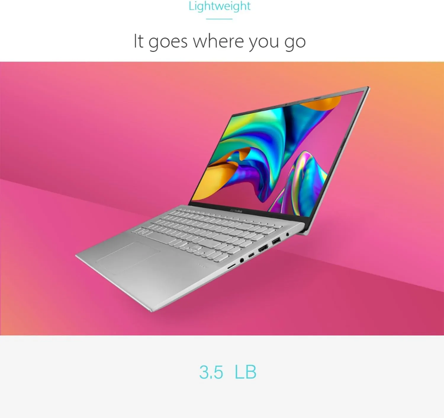 ASUS VivoBook 15 | Intel Core i3 Processor | 15.6" FHD Ultrabook Laptop | 20GB DDR4 RAM | 512GB SSD | Backlit Keyboard | Fingerprint Sensor | BacGuard Antibacterial Keyboard | Windows 11 Pro