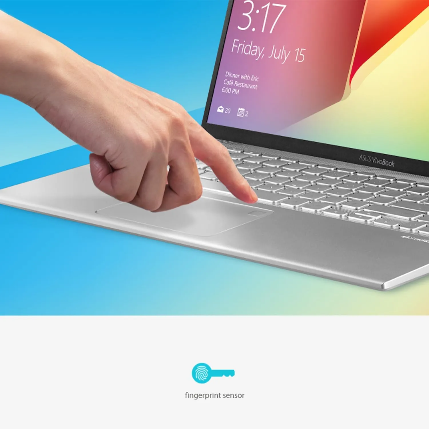 ASUS VivoBook 15 | Intel Core i3 Processor | 15.6" FHD Ultrabook Laptop | 20GB DDR4 RAM | 512GB SSD | Backlit Keyboard | Fingerprint Sensor | BacGuard Antibacterial Keyboard | Windows 11 Pro